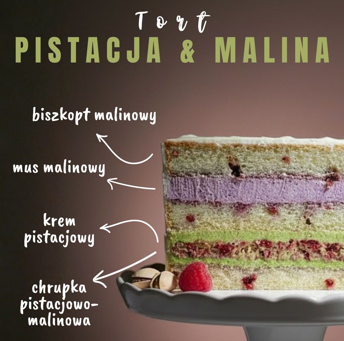 PISTACJA & MALINA - e-book z przepisem na tort - obrazek 2